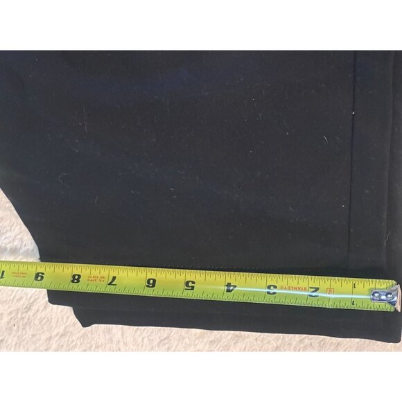 St. Johns Bay Womens Capri Pants Black Cotton Blend Button Closure Size 18 - Picture 6 of 6